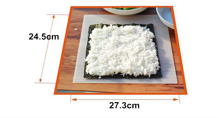 Hot Sales Silicone Sushi Rolling Mat Silicone Sushi Rolls Dingli