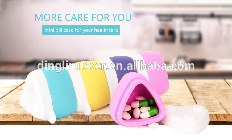 silicone medicine storage box multipurpose portable medicine